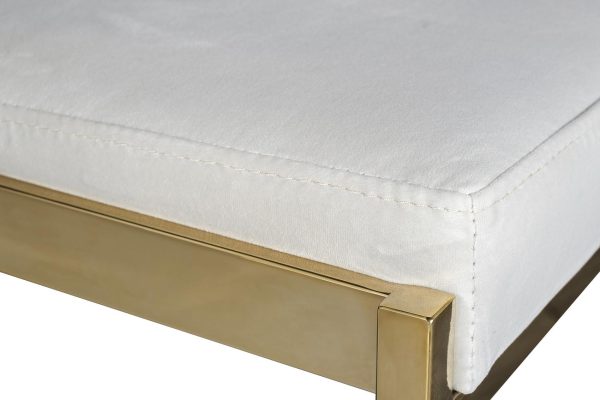 GY-B8216GOLD-LG Стул барный, велюр светло-серый/золото  49*55*85 — изображение 4