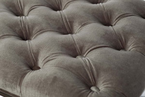 GY-BEN7834-GR Банкетка велюр серый/хром 110*42*46см — изображение 3