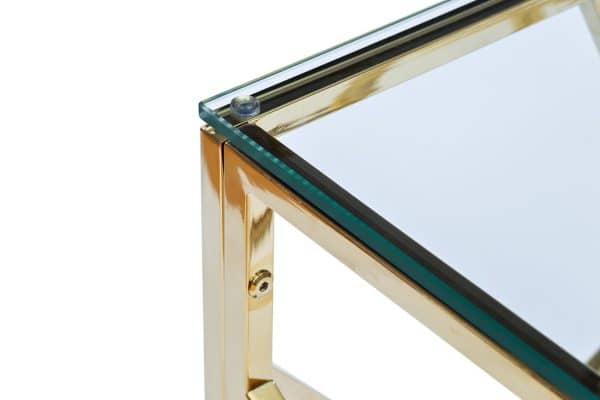 GY-CST2051214GOLD Консоль прозрачное стекло/золото30*115*78см — изображение 3
