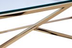 GY-CST2051214GOLD Консоль прозрачное стекло/золото30*115*78см — изображение 4