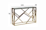 GY-CST2051214GOLD Консоль прозрачное стекло/золото30*115*78см — изображение 5