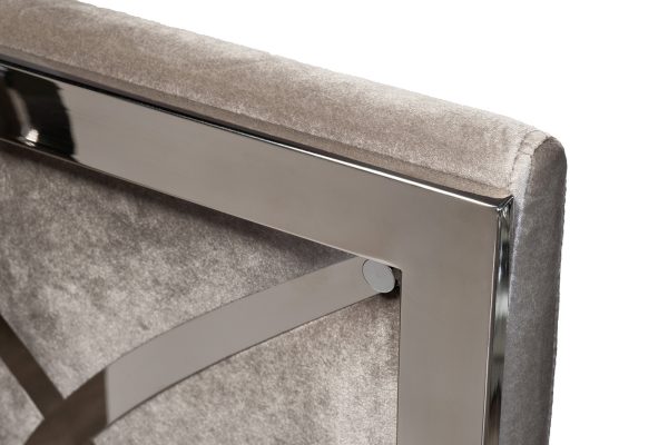 GY-DC8121-LGR Стул велюр св-серый/хром с декором 48*66*100см — изображение 5
