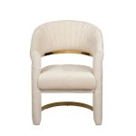 GY-DC8386GOLD-CR Стул велюр кремовый/золото 67*66*85см