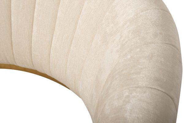 GY-DC8386GOLD-CR Стул велюр кремовый/золото 67*66*85см — изображение 4