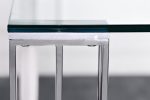 GY-DT06SS Стол обеденный прозр.стекло/хром 160*90*75см — изображение 3