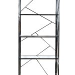 GY-SH8711BL Стеллаж стекло прозр/темн.хром 80*35*180см