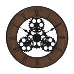 HZ1300630 Часы настенные под дерево d57см