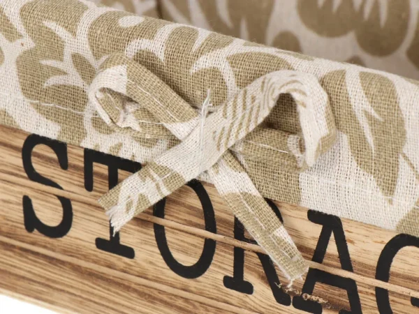 Ящик декоративный Storage средний серый, светло-коричневый — изображение 2