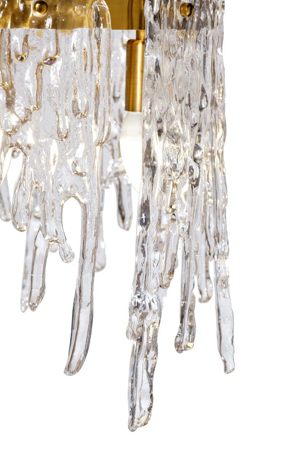 K2KG1102P-8A Люстра Tiara круглая латунь/стекло прозр. d80*h63см — изображение 2