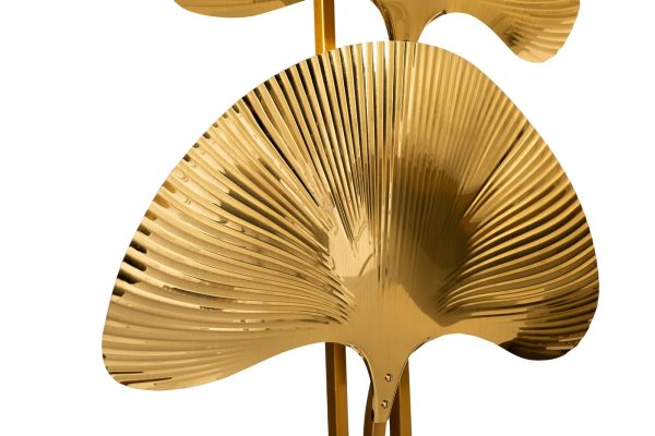 K2KM1125F-3 Торшер металлич."Гинкго" латунь L55*W26*H183 — изображение 3