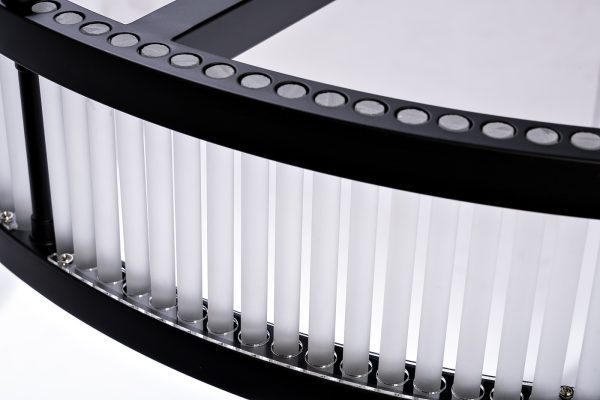 K2KM12851 Люстра Ancona круглая чёрный матовый/стекло прозр. d85см — изображение 2