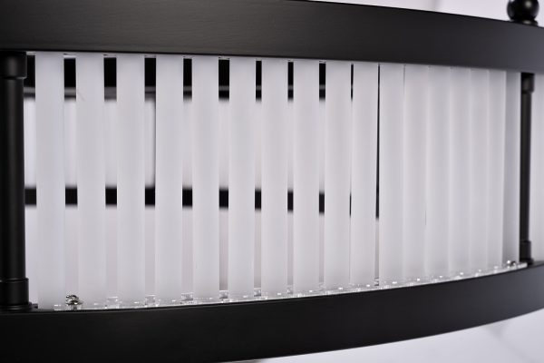 K2KM12851 Люстра Ancona круглая чёрный матовый/стекло прозр. d85см — изображение 3