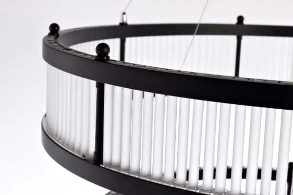 K2KM12852 Люстра Ancona Double круглая чёрный матовый/стекло прозр. — изображение 2