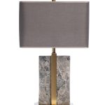 K2KM15650 Лампа настольная плафон серый h65см