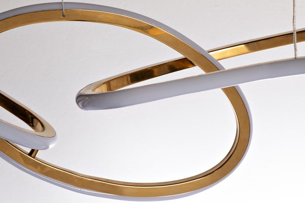 K2KML15105 Люстра подвесная Flow золото 120см — изображение 2