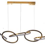 K2KML15105 Люстра подвесная Flow золото 120см