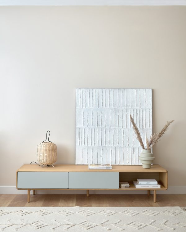 Картина Basilisa в серо-белом цвете 90 x 90 см — изображение 4