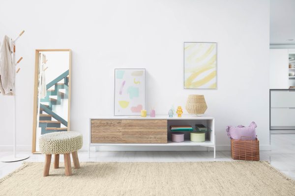 Картина Lien в бело-желтом цвете 50 x 70 см — изображение 2