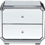 KFC939 Тумба прикроватная зеркальная 588*424*505