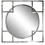 KFE1120 Зеркало квадратное в металл. раме цвет хром 83*83см
