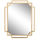 KFE1150/2 Зеркало в металлич. раме цвет золото 79*108 см
