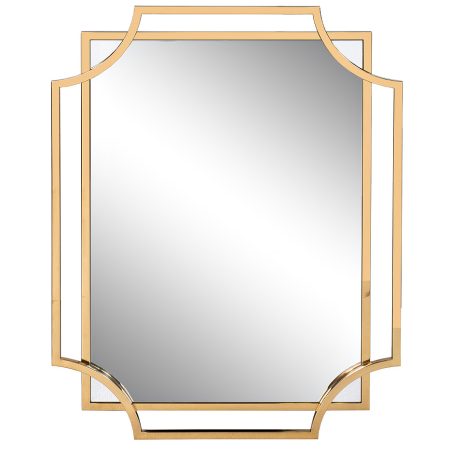 KFE1150/2 Зеркало в металлич. раме цвет золото 79*108 см