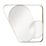 KFE1210 Зеркало в металлич. раме цвет золото  91*102см