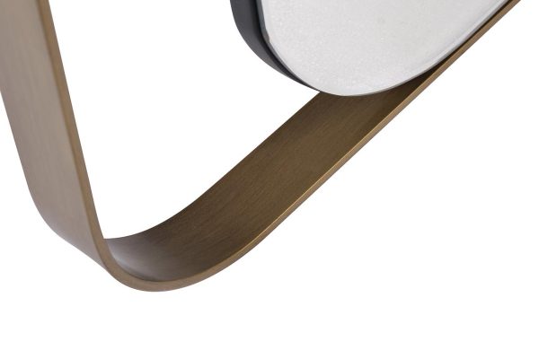 KFE1210 Зеркало в металлич. раме цвет золото  91*102см — изображение 4