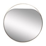 KFE1240 Зеркало круглое  в металлич. раме цвет золото d84см