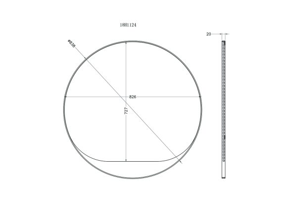 KFE1240 Зеркало круглое  в металлич. раме цвет золото d84см — изображение 3