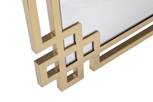 KFE1270 Зеркало в металлич.раме цвет золото 71*102см — изображение 2