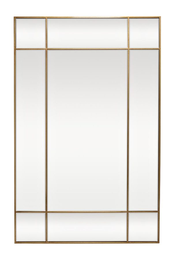 KFG047 Зеркало в металлич. раме цвет золото 90*140см