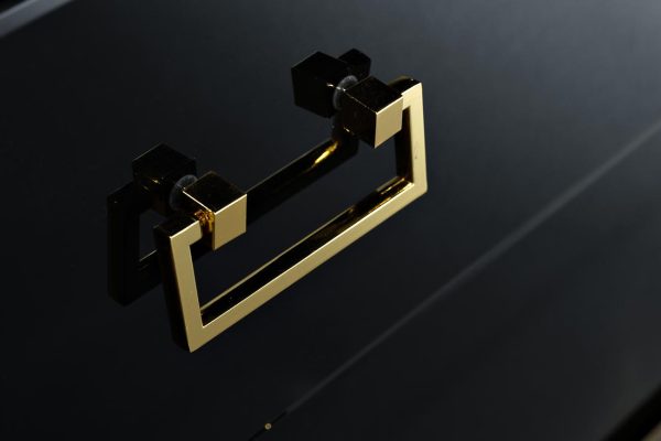 KFG057 Комод черный 6 ящиков 120*42*82см — изображение 4