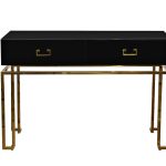 KFG058 Консоль черная 2 ящика  120*42*77см