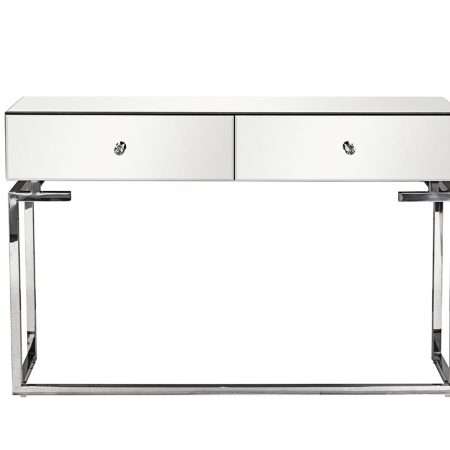 KFG075 Консоль зеркальная с двумя ящиками 120*35*77см