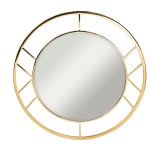 KFG082 Зеркало круглое в металл. раме цвет золото d91