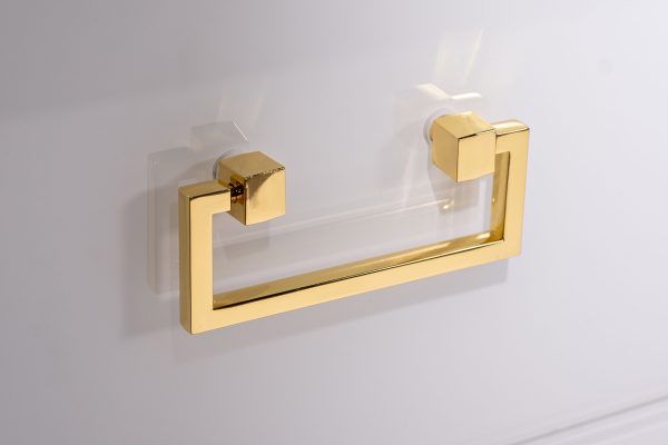 KFG089  Комод 6 ящиков белый/золото 120*42*80см — изображение 4