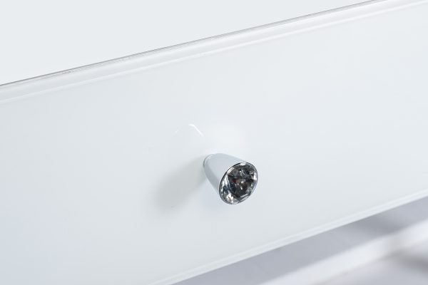 KFG103 Консоль 2 ящика белая/хром  120*42*79см — изображение 5