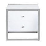 KFG104 Тумба с 2-мя ящиками белая/хром 60*40*58см