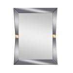 KFG123 Зеркало прямоугольное с золотыми вставками 79*102*2см
