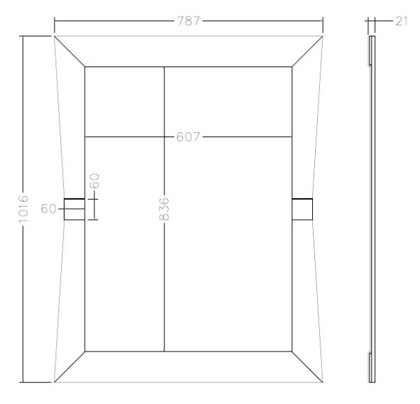 kfg123-zerkalo-prjamougolnoe-s-zolotymi-vstavkami-791022sm-3 KFG123 Зеркало прямоугольное с золотыми вставками 79*102*2см — изображение 4
