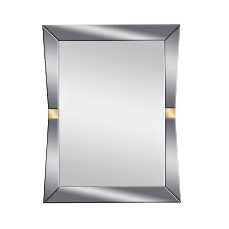 KFG123 Зеркало прямоугольное с золотыми вставками 79*102*2см