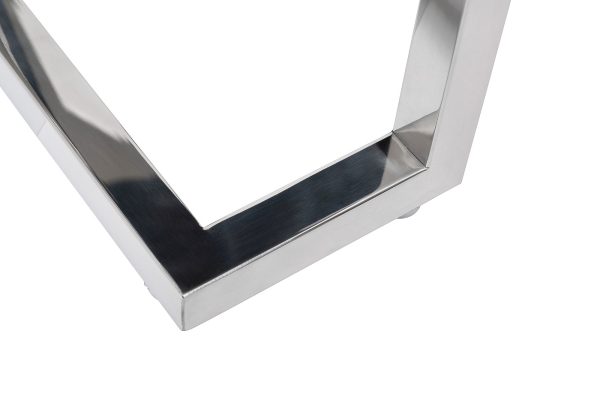 KFG130 Стол журнальный зеркальный, нерж.сталь хром 57*41*55см — изображение 4