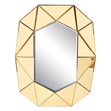 KFG132 Зеркало в золотой зеркальной раме 63*3*81см