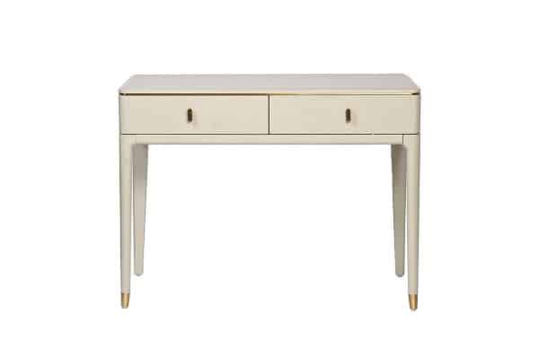 KFG137 Консоль 2 ящика белый шпон 100*45*75