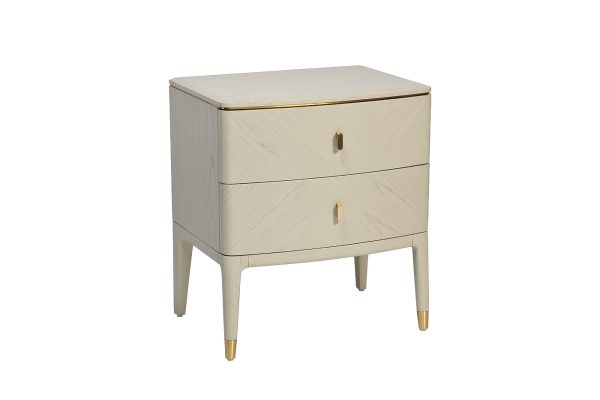 KFG138 Тумба 2 ящика белый шпон 58*42*65см — изображение 2