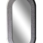 KFG152 Зеркало овальное в раме из кристаллов 60*120см
