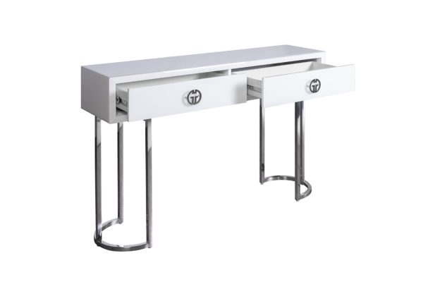 KFG16702 Консоль GD 2 ящика белая 120*30*78см — изображение 3