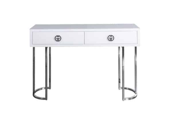 KFG16702 Консоль GD 2 ящика белая 120*30*78см