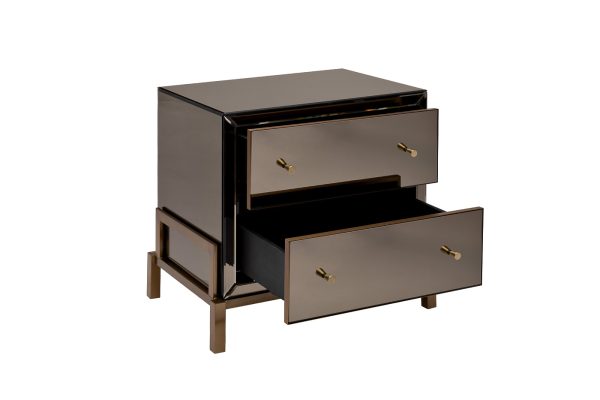 KFG170 Тумба зеркальная 2 ящика 65*45*62см — изображение 3